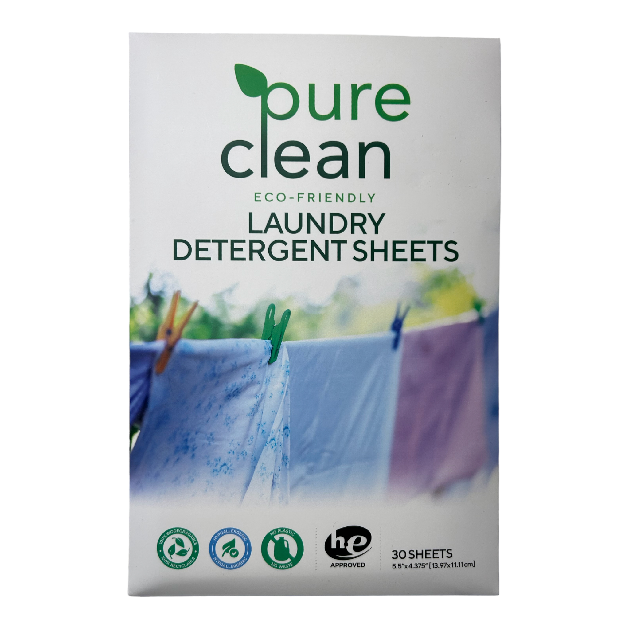 Eco-Friendly Laundry Detergent Sheets (60 Loads)